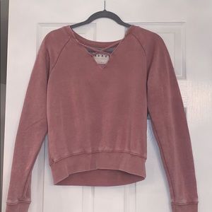 Aeropostale v-neck criss cross sweatshirt